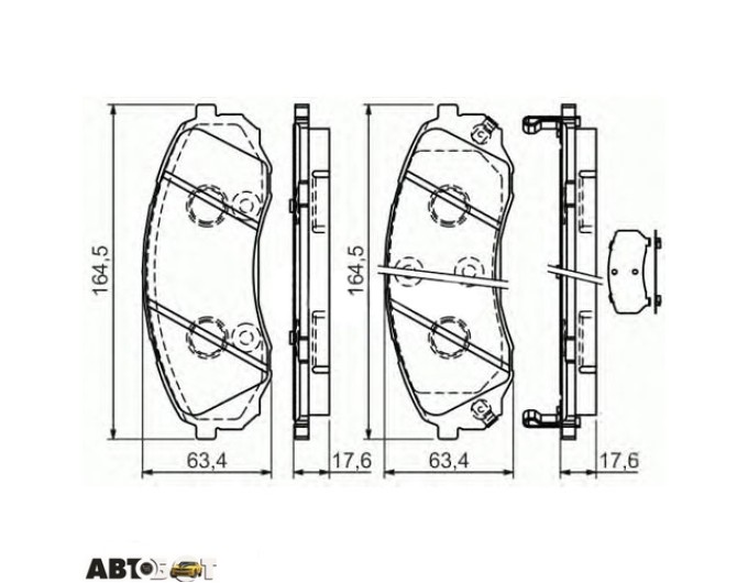 Тормозные колодки Bosch 0 986 494 377, цена: 3 010 грн.