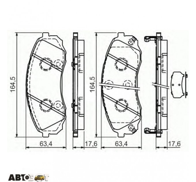 Гальмівні колодки Bosch 0 986 494 377, ціна: 1 639 грн.