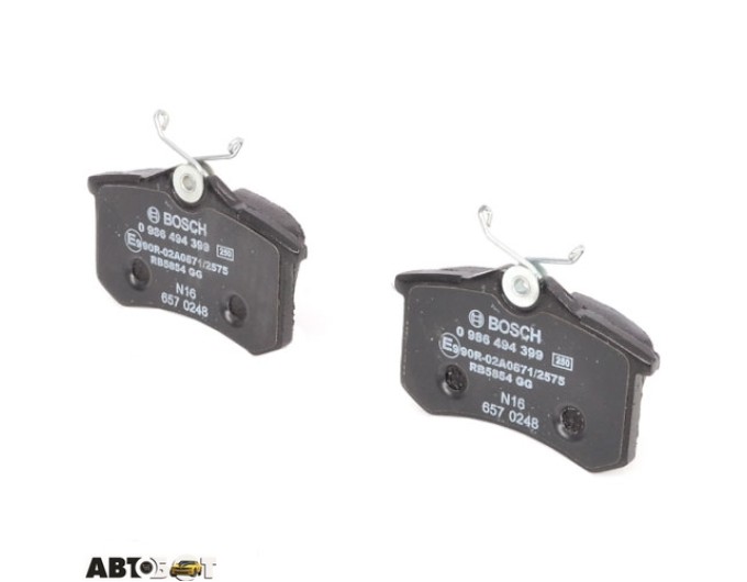 Гальмівні колодки Bosch 0 986 494 399, ціна: 1 697 грн.