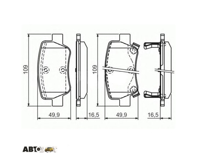 Тормозные колодки Bosch 0 986 494 403, цена: 2 200 грн.