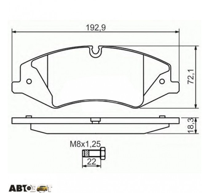 Гальмівні колодки Bosch 0 986 494 408, ціна: 2 198 грн.