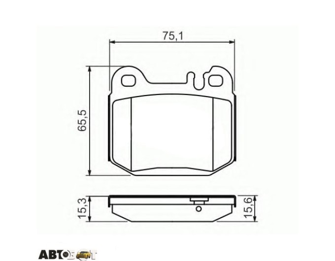 Тормозные колодки Bosch 0 986 494 410, цена: 2 873 грн.