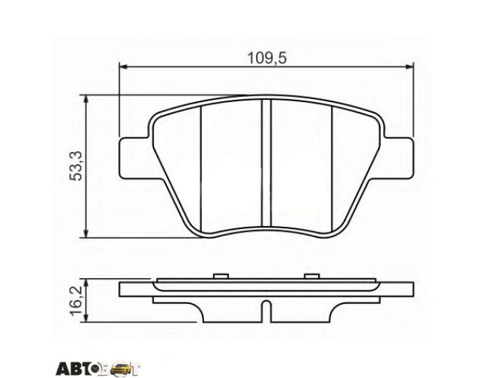 Гальмівні колодки Bosch 0 986 494 416, ціна: 3 184 грн.