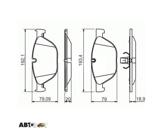Гальмівні колодки Bosch 0 986 494 429, ціна: 5 516 грн.