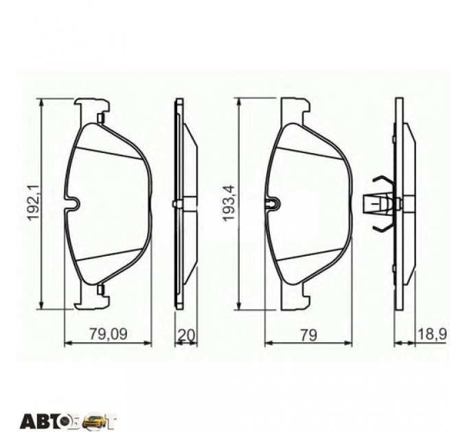 Гальмівні колодки Bosch 0 986 494 429, ціна: 3 003 грн.