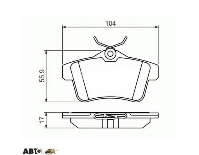 Гальмівні колодки Bosch 0 986 494 437, ціна: 2 799 грн.