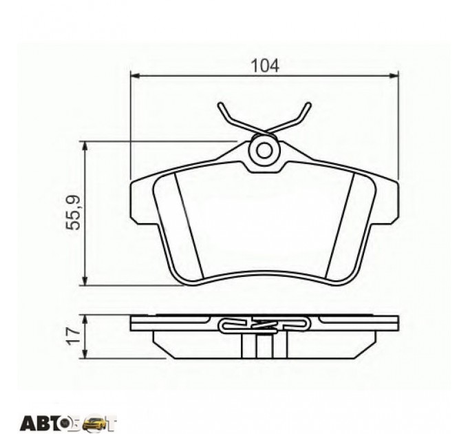 Гальмівні колодки Bosch 0 986 494 437, ціна: 1 524 грн.