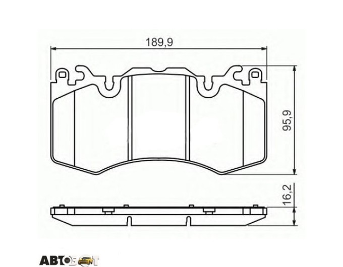 Тормозные колодки Bosch 0 986 494 440, цена: 4 020 грн.