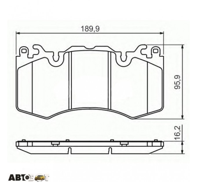 Гальмівні колодки Bosch 0 986 494 440, ціна: 2 189 грн.