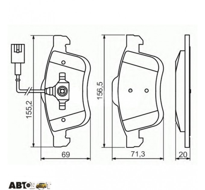 Гальмівні колодки Bosch 0 986 494 453, ціна: 2 031 грн.