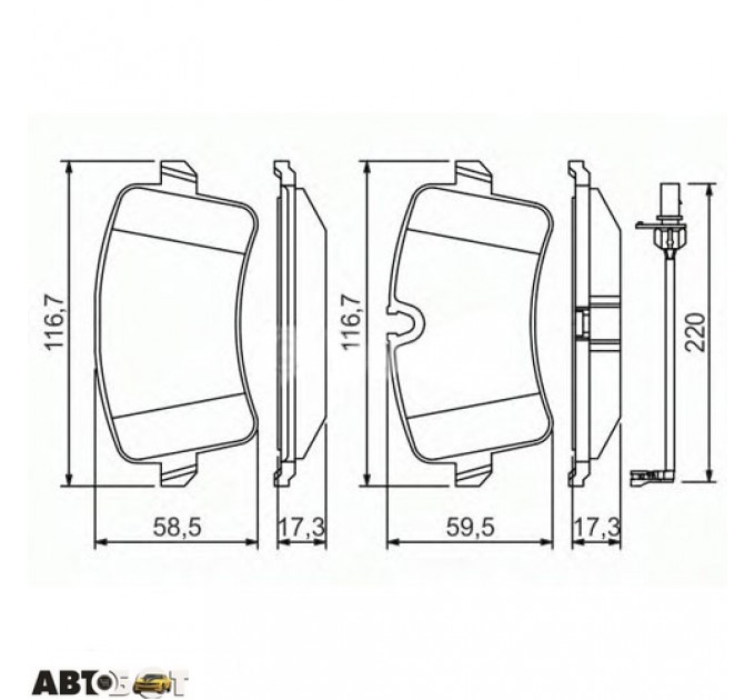 Гальмівні колодки Bosch 0 986 494 488, ціна: 1 699 грн.