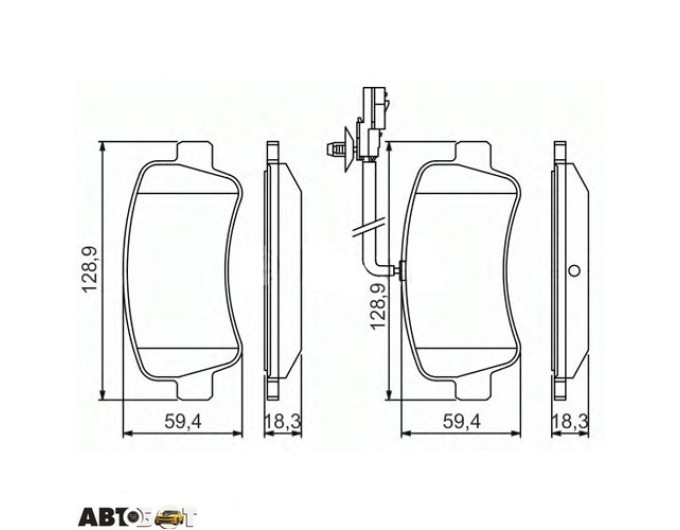 Тормозные колодки Bosch 0 986 494 500, цена: 2 804 грн.