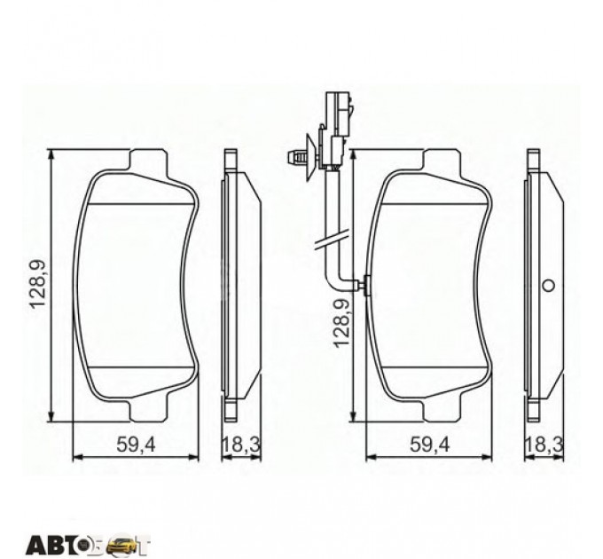 Гальмівні колодки Bosch 0 986 494 500, ціна: 1 526 грн.