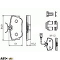 Тормозные колодки Bosch 0 986 494 529, цена: 3 021 грн.