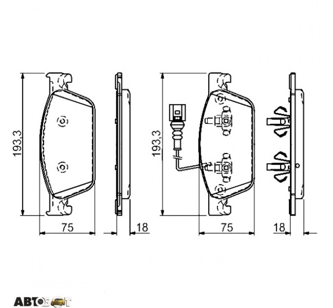 Гальмівні колодки Bosch 0 986 494 553, ціна: 2 880 грн.