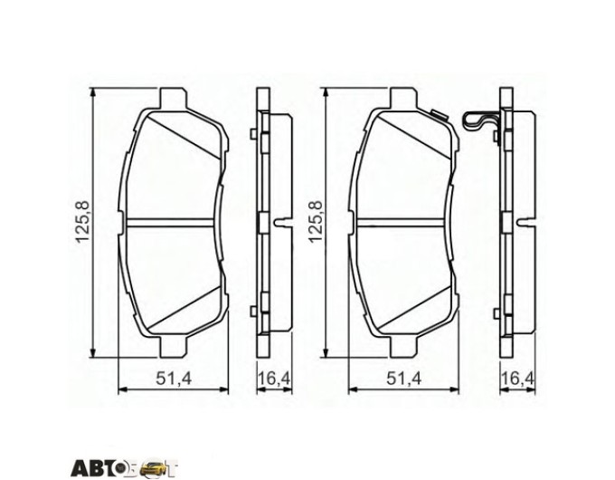 Тормозные колодки Bosch 0 986 494 574, цена: 2 073 грн.