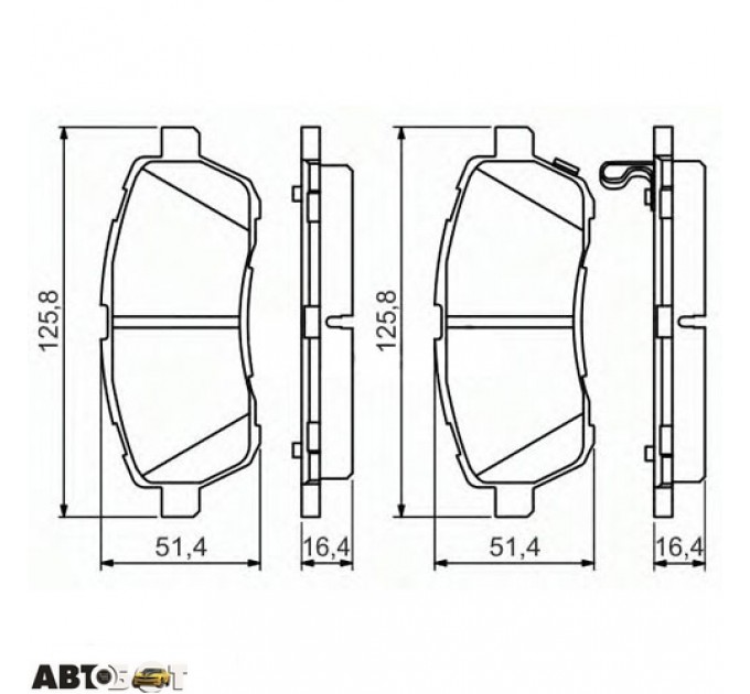 Тормозные колодки Bosch 0 986 494 574, цена: 1 129 грн.