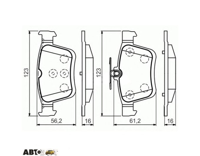 Тормозные колодки Bosch 0 986 494 659, цена: 2 207 грн.