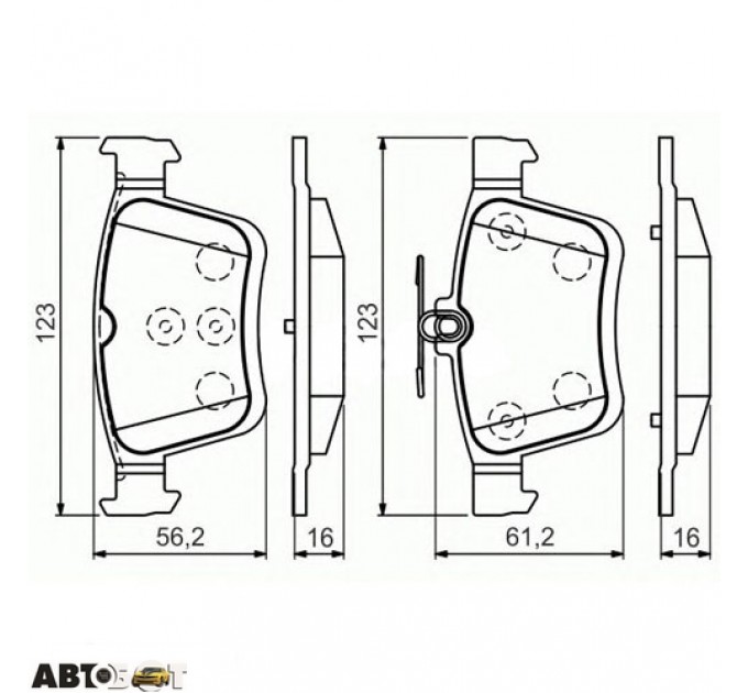 Тормозные колодки Bosch 0 986 494 659, цена: 1 202 грн.