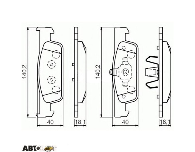 Тормозные колодки Bosch 0 986 494 661, цена: 1 978 грн.