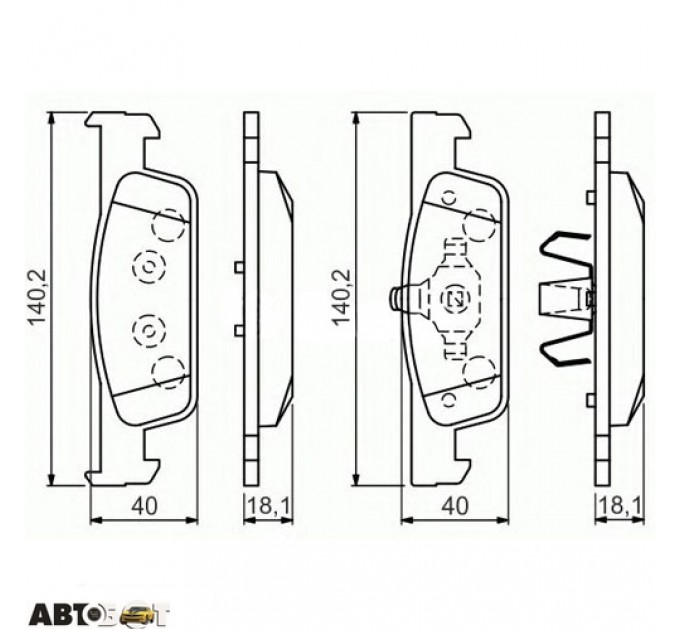 Тормозные колодки Bosch 0 986 494 661, цена: 1 077 грн.