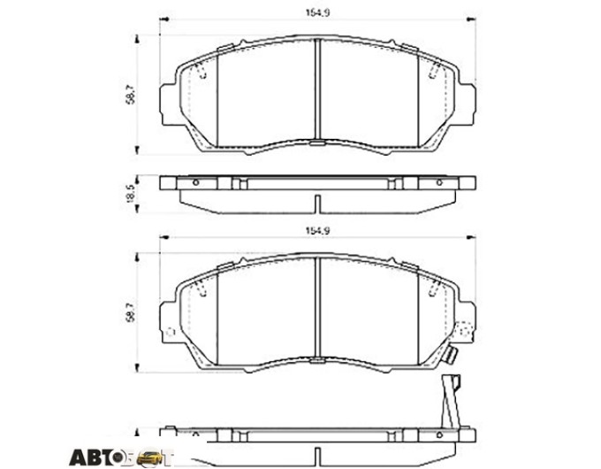 Тормозные колодки Bosch 0 986 494 685, цена: 2 679 грн.