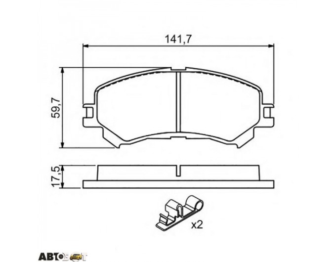 Тормозные колодки Bosch 0 986 494 720, цена: 3 182 грн.