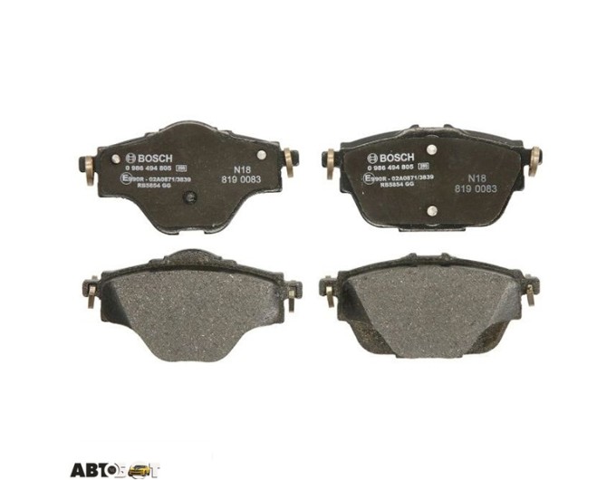 Тормозные колодки Bosch 0 986 494 805, цена: 2 799 грн.