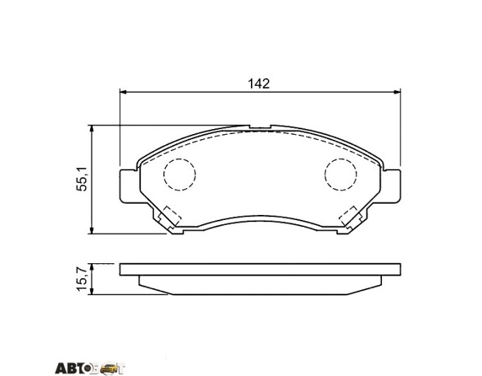 Тормозные колодки Bosch 0 986 494 936, цена: 2 579 грн.