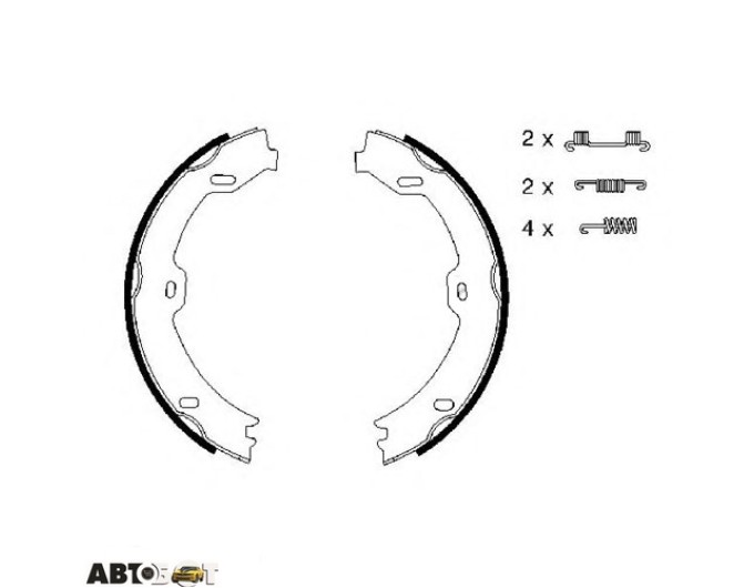 Тормозные колодки Bosch 0 986 487 666, цена: 1 942 грн.