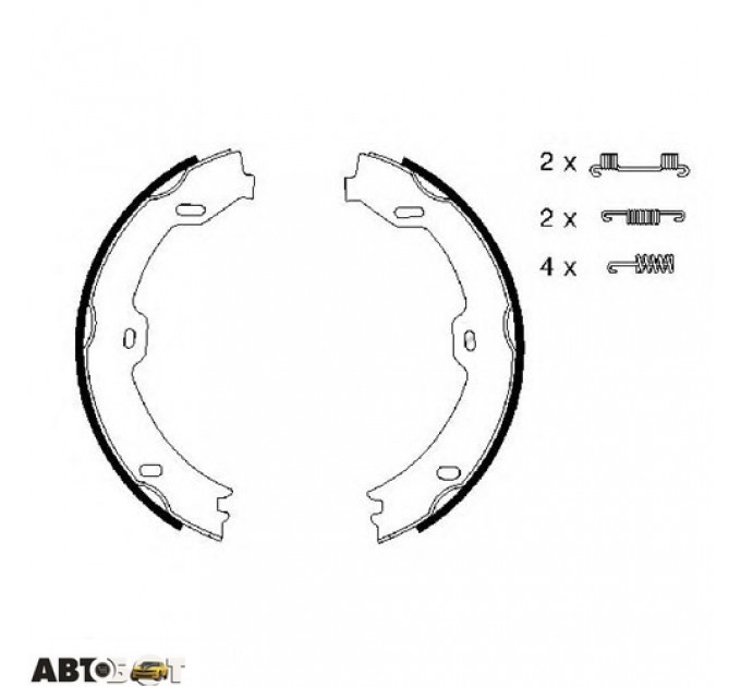 Тормозные колодки Bosch 0 986 487 666, цена: 1 057 грн.