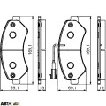 Тормозные колодки Bosch 0 986 495 095, цена: 4 147 грн.