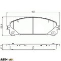 Тормозные колодки Bosch 0 986 495 169, цена: 3 201 грн.