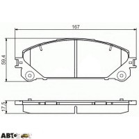 Гальмівні колодки Bosch 0 986 495 169