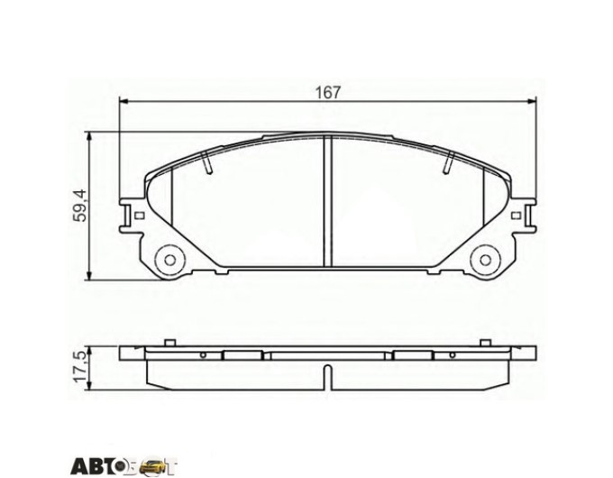 Тормозные колодки Bosch 0 986 495 169, цена: 3 201 грн.