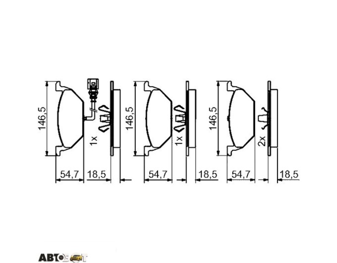 Тормозные колодки Bosch 0 986 495 213, цена: 2 042 грн.