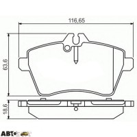 Гальмівні колодки Bosch 0 986 495 273