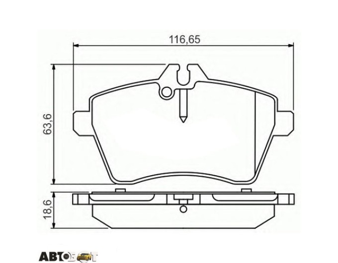 Тормозные колодки Bosch 0 986 495 273, цена: 2 610 грн.