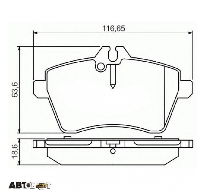 Гальмівні колодки Bosch 0 986 495 273, ціна: 1 421 грн.