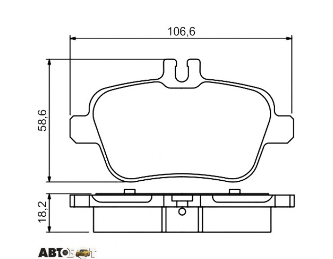 Тормозные колодки Bosch 0 986 495 348, цена: 2 040 грн.