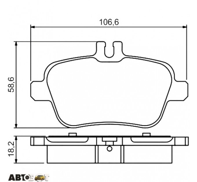 Гальмівні колодки Bosch 0 986 495 348, ціна: 1 111 грн.