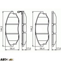 Гальмівні колодки Bosch 0 986 495 353