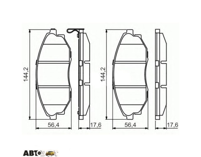 Тормозные колодки Bosch 0 986 495 353, цена: 2 543 грн.