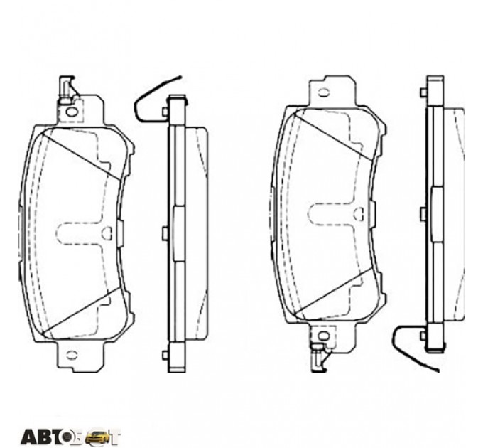 Тормозные колодки Bosch 0 986 495 368, цена: 929 грн.