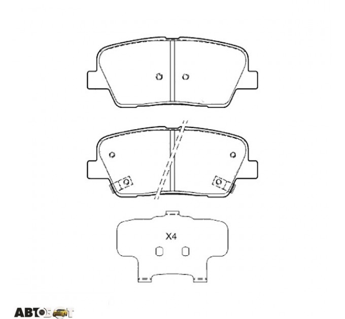 Тормозные колодки Bosch 0986495370, цена: 1 189 грн.