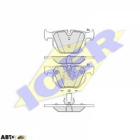 Гальмівні колодки ICER 181685202