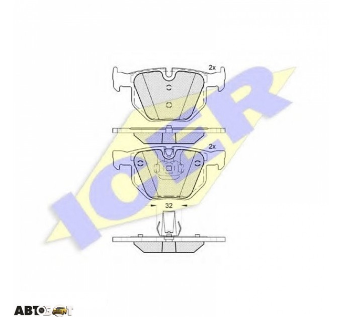 Тормозные колодки ICER 181685202, цена: 1 507 грн.