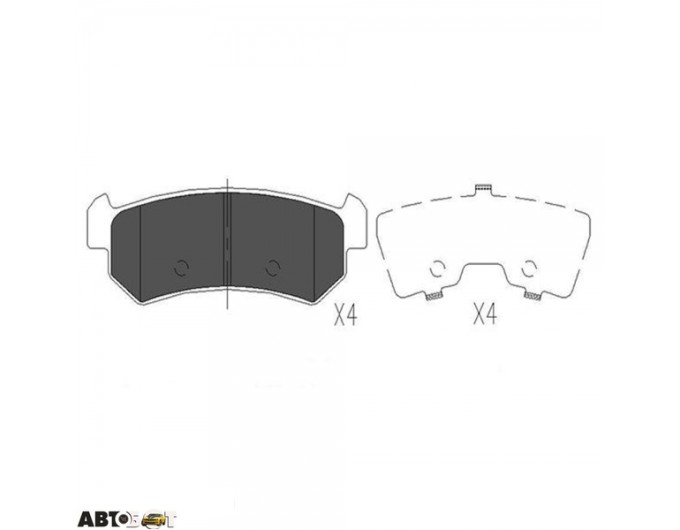 Тормозные колодки KAVO PARTS KBP-1007, цена: 1 144 грн.