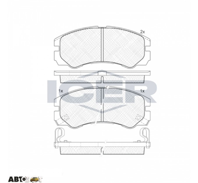 Тормозные колодки ICER 140990, цена: 1 018 грн.