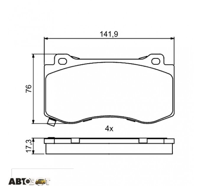 Тормозные колодки Bosch 0 986 494 870, цена: 2 099 грн.